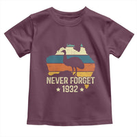 Never Forget 1932 Emu War Toddler T Shirt Funny Emu Lover Zookeeper