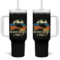 Never Forget 1932 Emu War Tumbler With Handle Funny Emu Lover Zookeeper