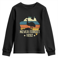 Never Forget 1932 Emu War Youth Sweatshirt Funny Emu Lover Zookeeper