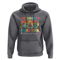 School's Out Forever Retired Teacher 2025 Hoodie Groovy Retirement