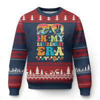 Retired Est 2025 Ugly Christmas Sweater In My Retirement Era Groovy Summer Vibes - Wonder Print Shop