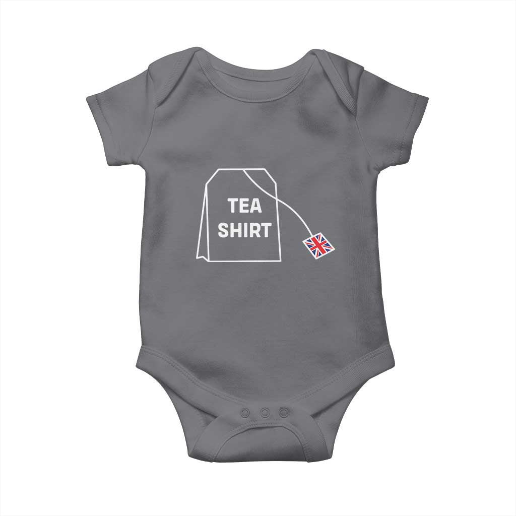 I Love English Tea UK Flag Baby Onesie Vintage British Humor