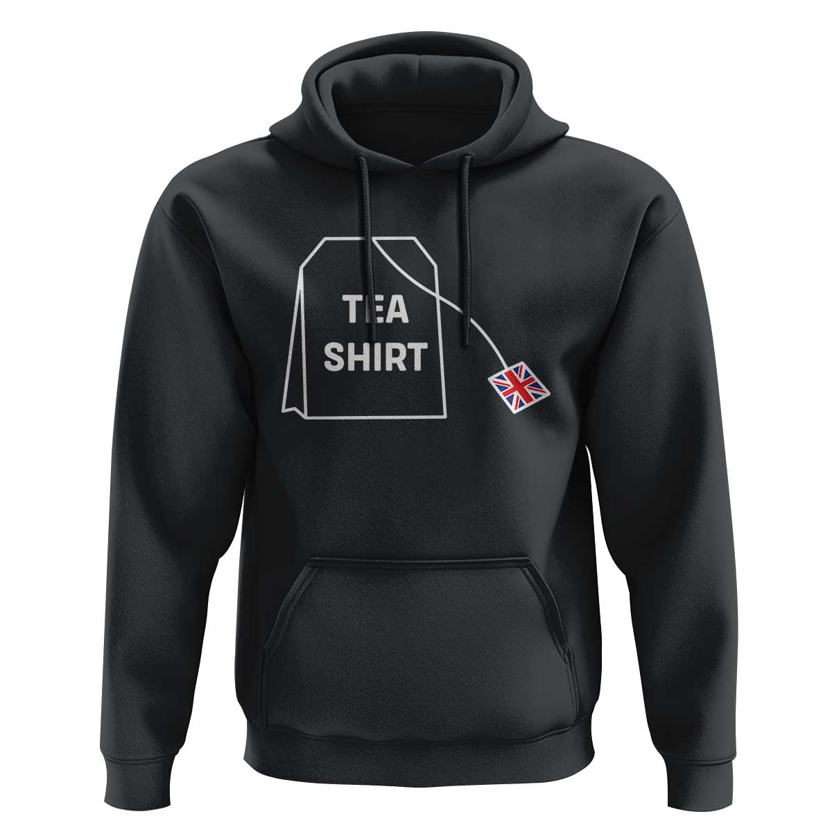 I Love English Tea UK Flag Hoodie Vintage British Humor