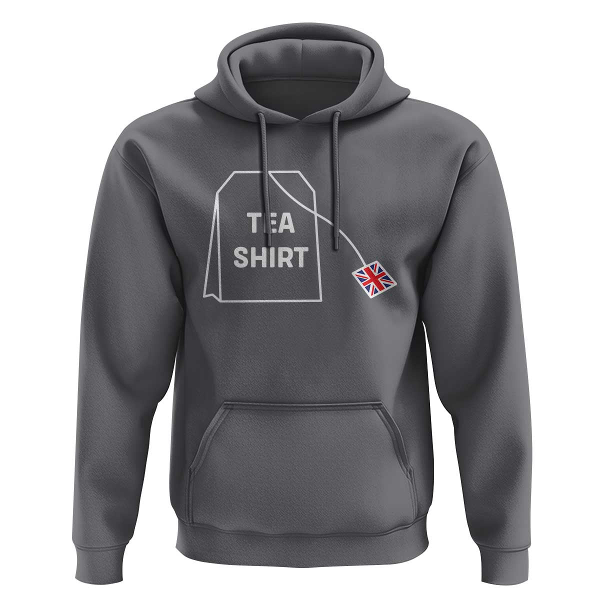 I Love English Tea UK Flag Hoodie Vintage British Humor