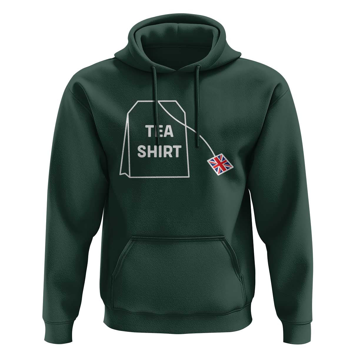I Love English Tea UK Flag Hoodie Vintage British Humor