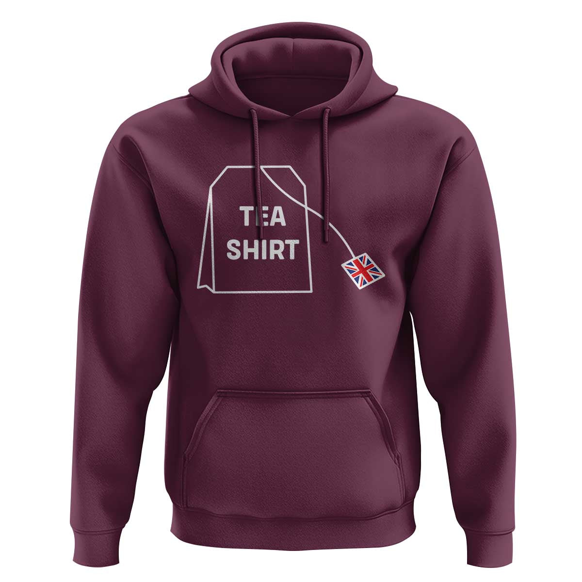 I Love English Tea UK Flag Hoodie Vintage British Humor
