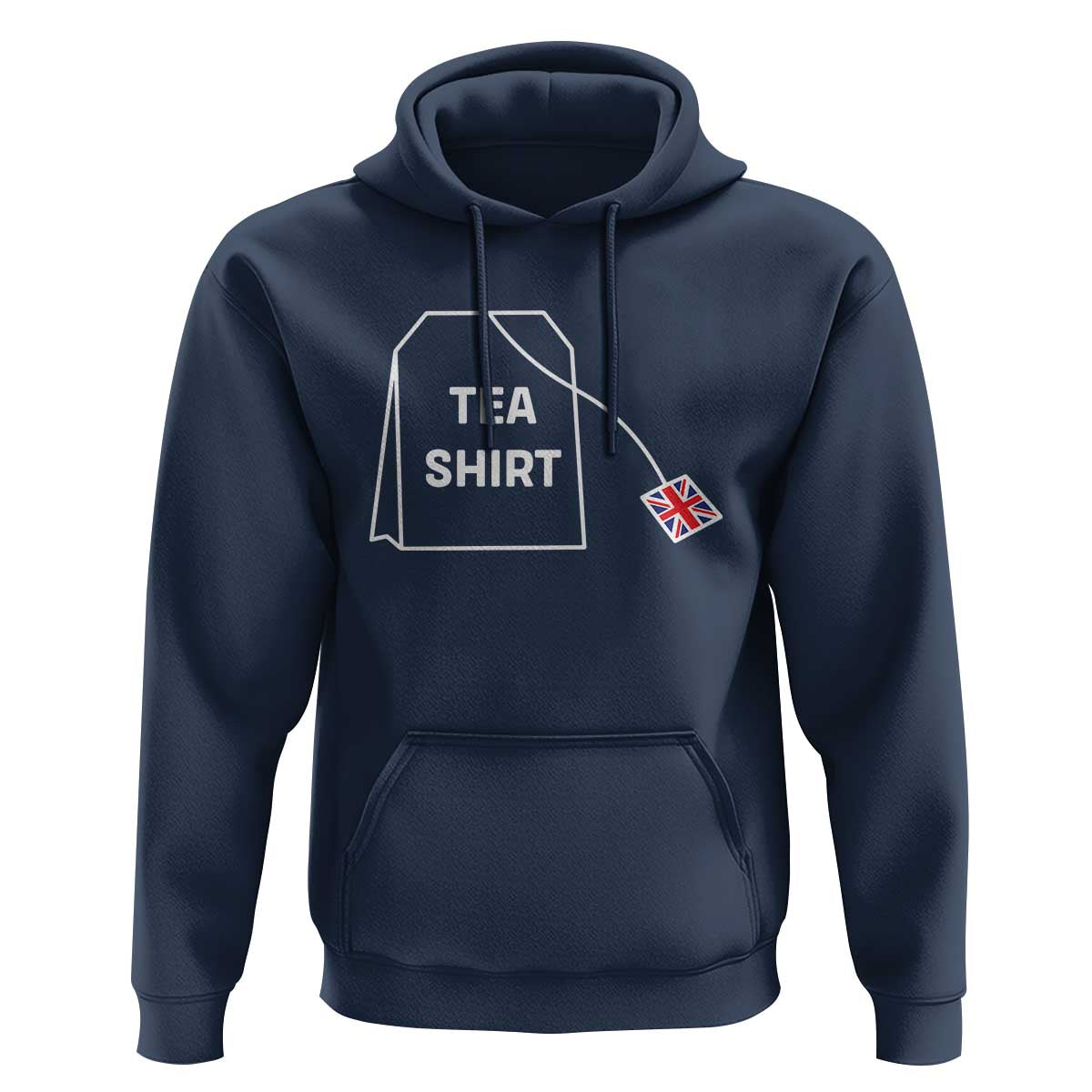 I Love English Tea UK Flag Hoodie Vintage British Humor