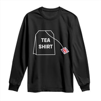 I Love English Tea UK Flag Long Sleeve Shirt Vintage British Humor
