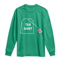 I Love English Tea UK Flag Long Sleeve Shirt Vintage British Humor