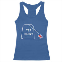 I Love English Tea UK Flag Racerback Tank Top Vintage British Humor