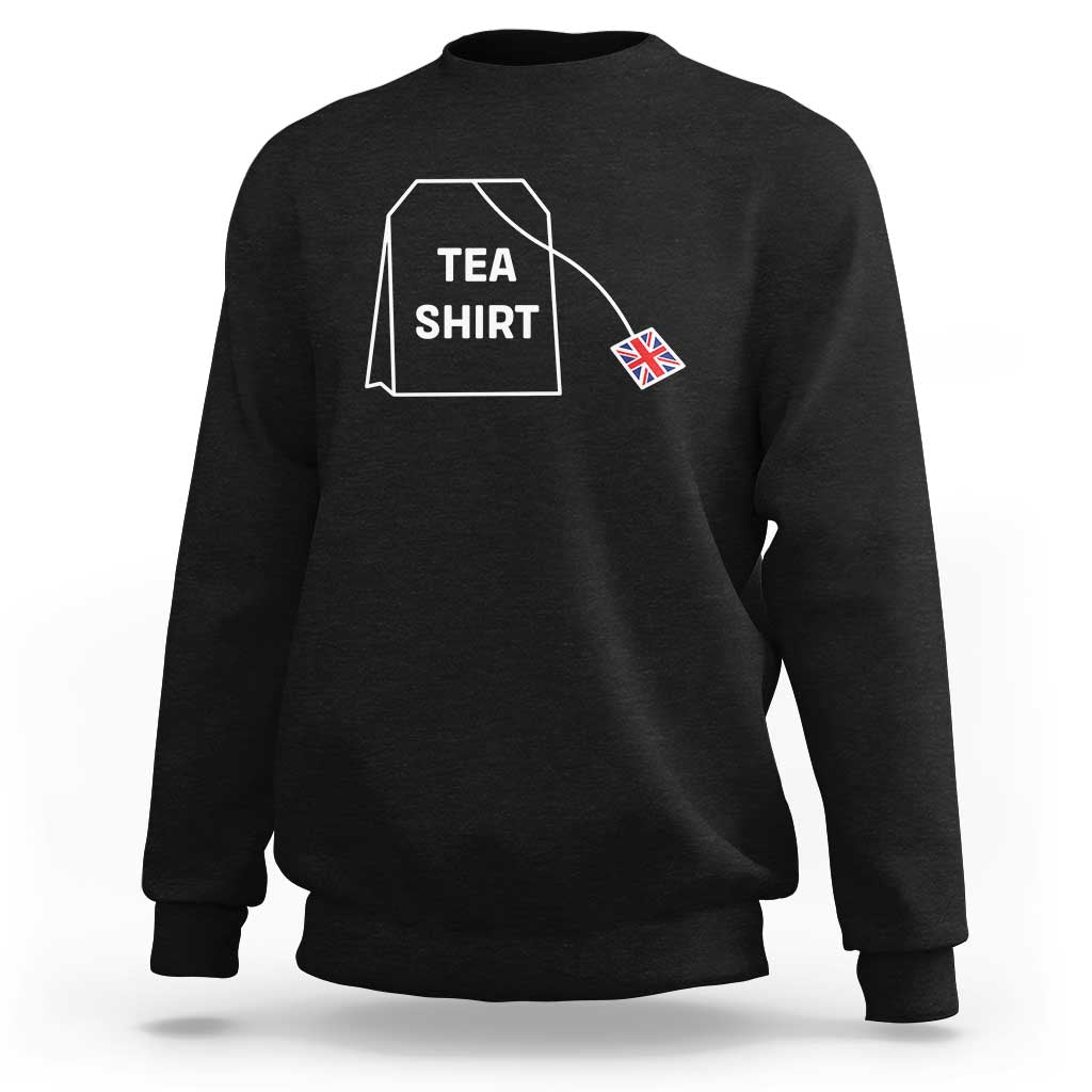 I Love English Tea UK Flag Sweatshirt Vintage British Humor