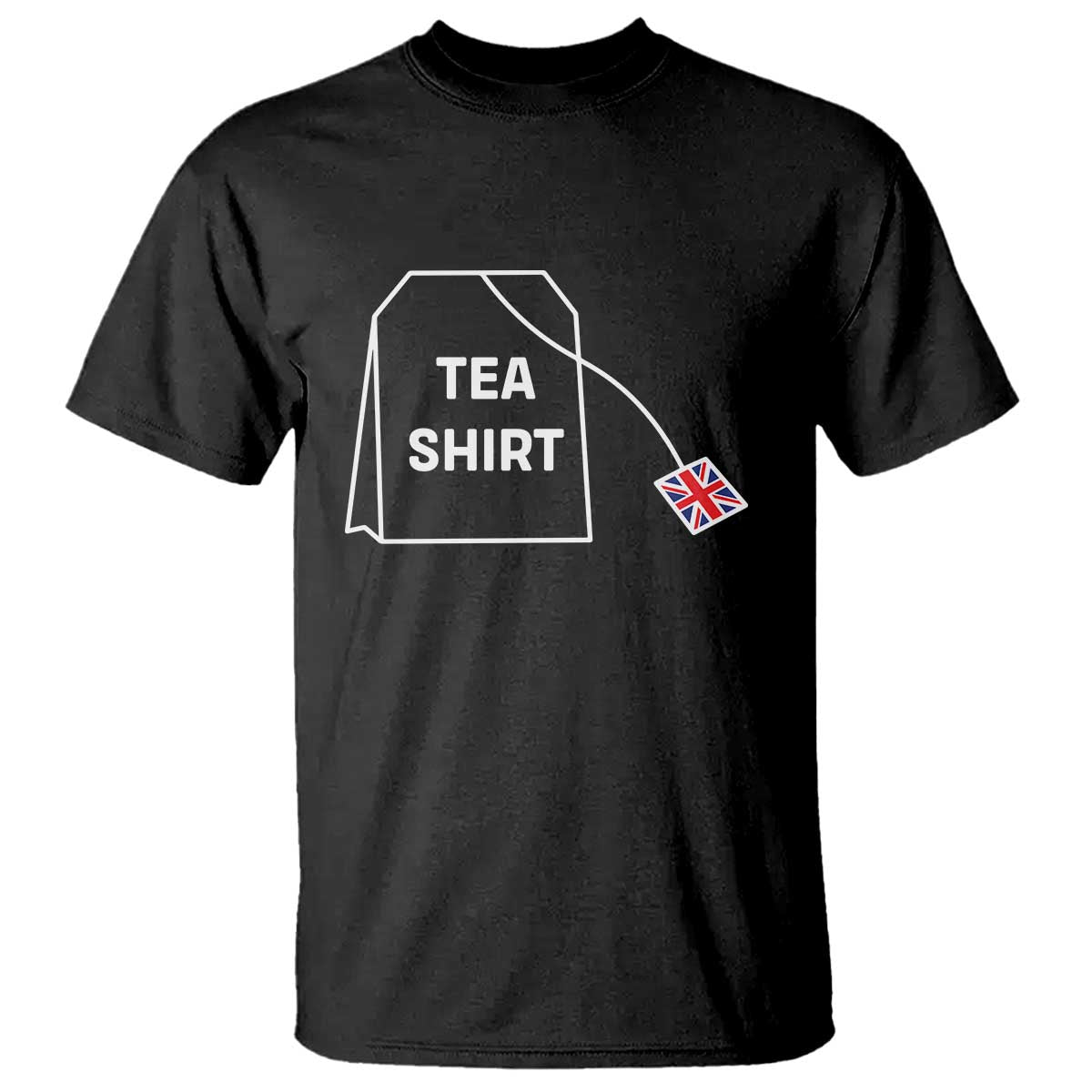 I Love English Tea UK Flag T Shirt Vintage British Humor