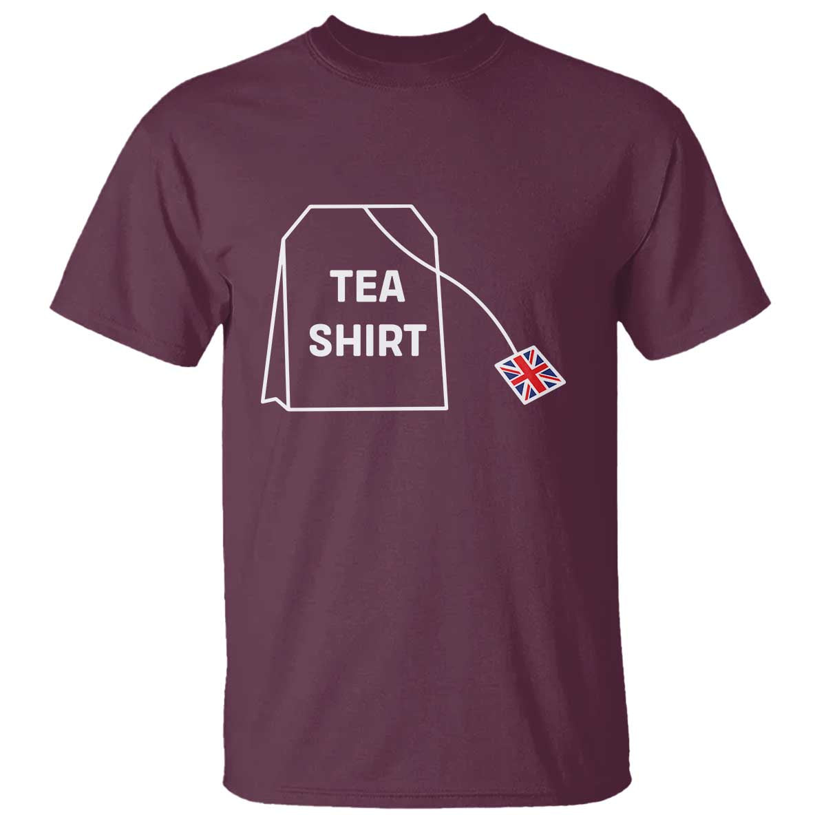 I Love English Tea UK Flag T Shirt Vintage British Humor