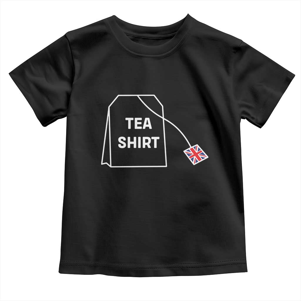 I Love English Tea UK Flag Toddler T Shirt Vintage British Humor