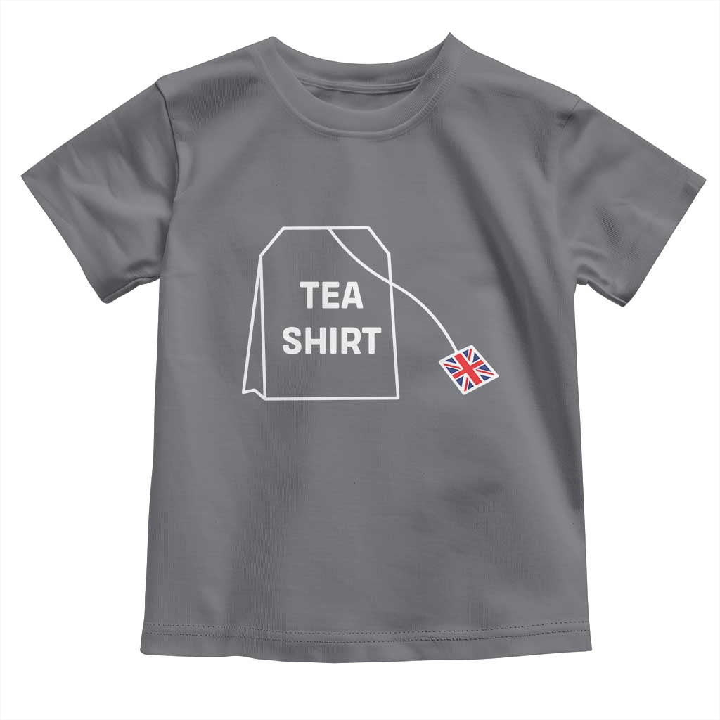 I Love English Tea UK Flag Toddler T Shirt Vintage British Humor