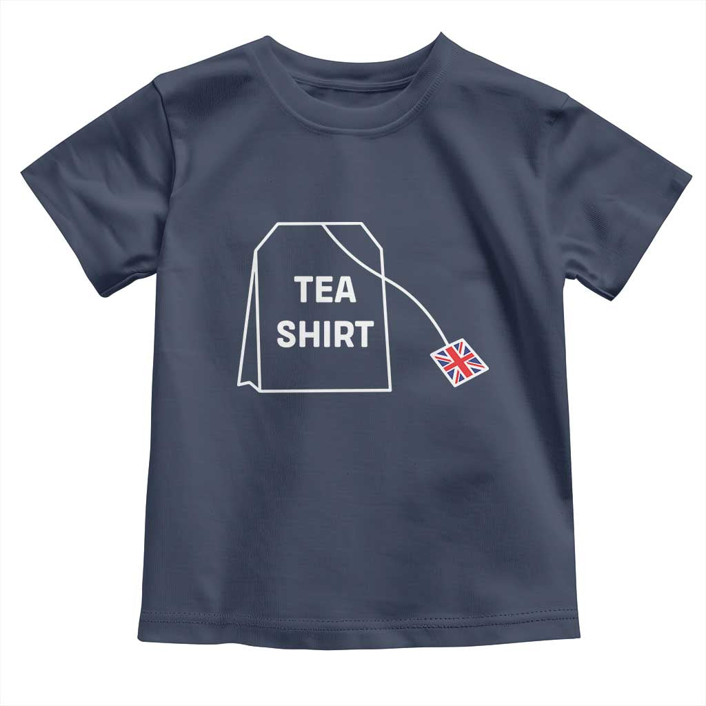 I Love English Tea UK Flag Toddler T Shirt Vintage British Humor