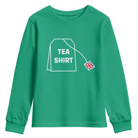 I Love English Tea UK Flag Youth Sweatshirt Vintage British Humor