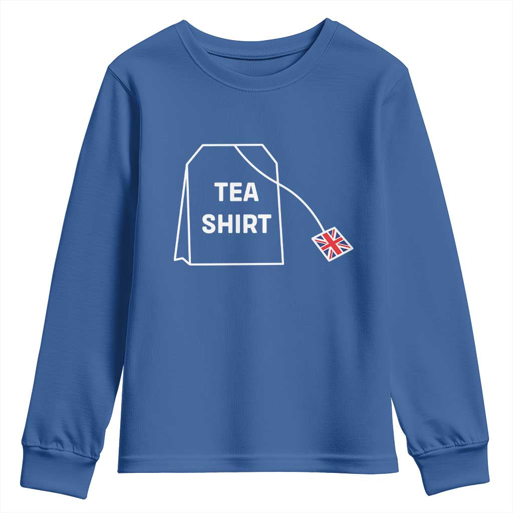 I Love English Tea UK Flag Youth Sweatshirt Vintage British Humor