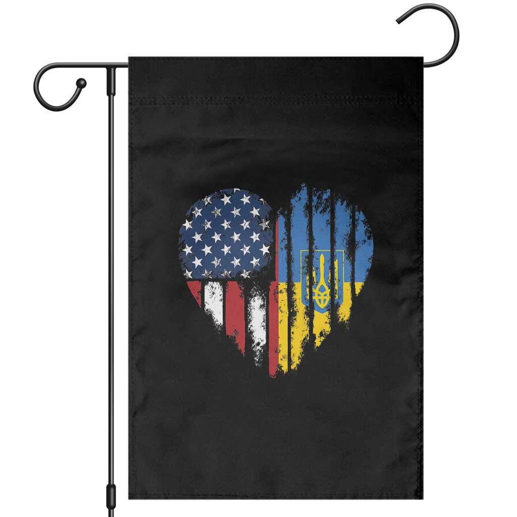 Support Ukraine Garden Flag Stand With Ukraine American Ukrainian Flag