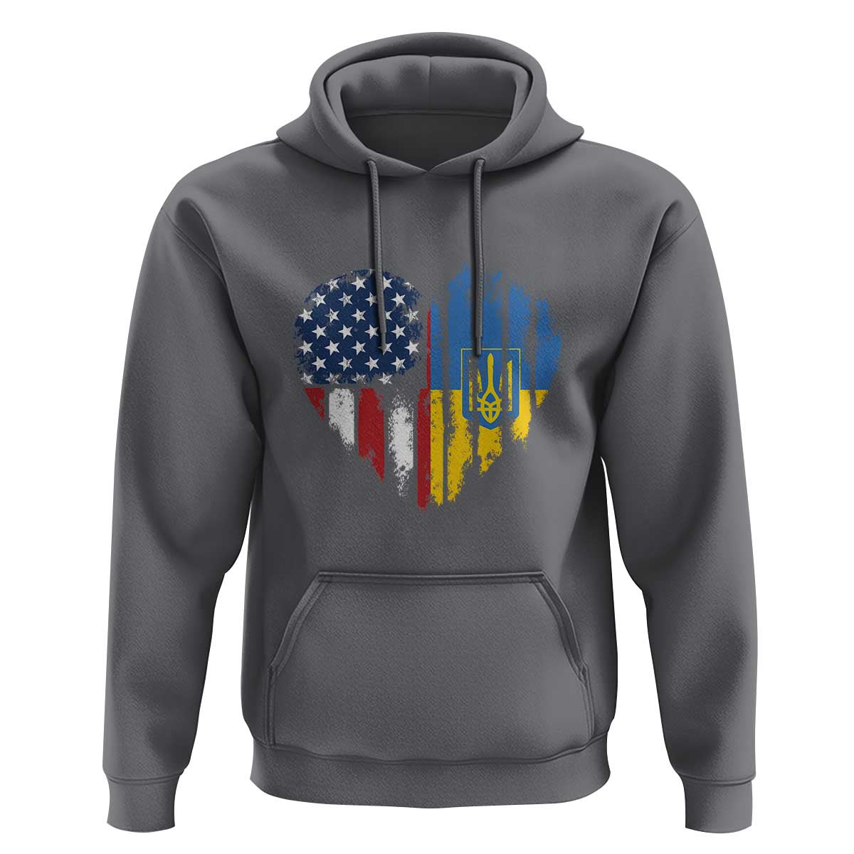 Support Ukraine Hoodie Stand With Ukraine American Ukrainian Flag