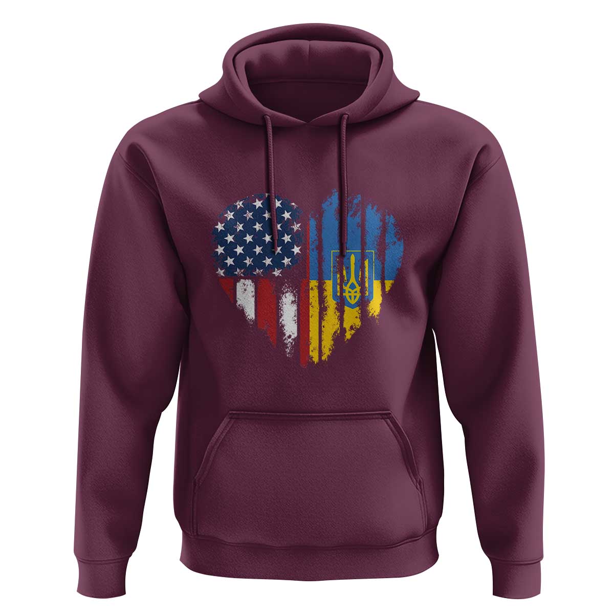 Support Ukraine Hoodie Stand With Ukraine American Ukrainian Flag