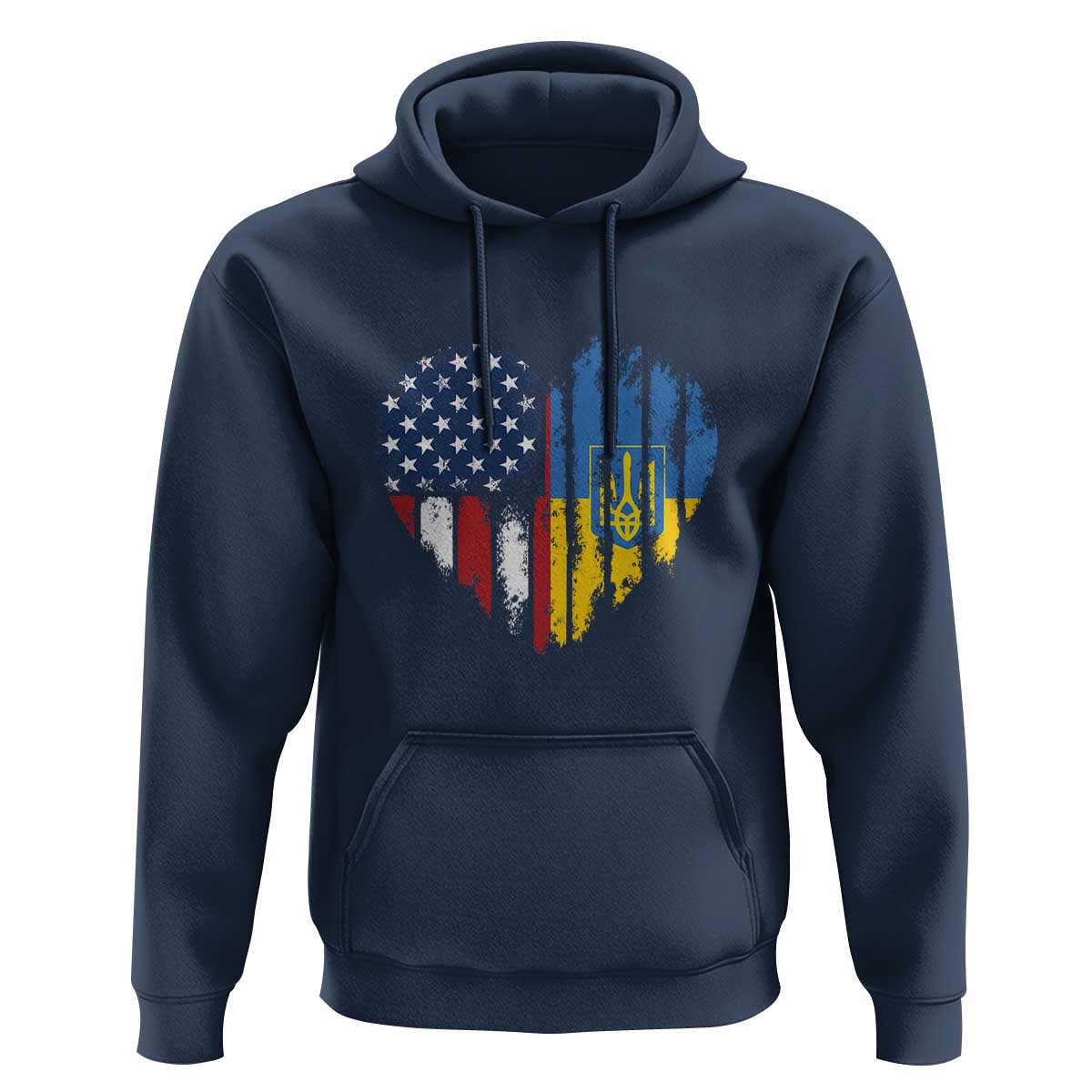 Support Ukraine Hoodie Stand With Ukraine American Ukrainian Flag