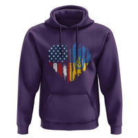 Support Ukraine Hoodie Stand With Ukraine American Ukrainian Flag