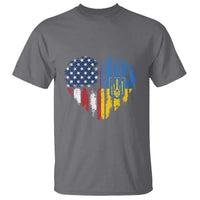 Support Ukraine T Shirt Stand With Ukraine American Ukrainian Flag