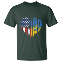 Support Ukraine T Shirt Stand With Ukraine American Ukrainian Flag