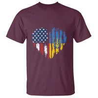 Support Ukraine T Shirt Stand With Ukraine American Ukrainian Flag