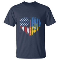 Support Ukraine T Shirt Stand With Ukraine American Ukrainian Flag