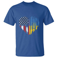 Support Ukraine T Shirt Stand With Ukraine American Ukrainian Flag