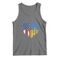 Support Ukraine Tank Top Stand With Ukraine American Ukrainian Flag