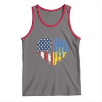 Support Ukraine Tank Top Stand With Ukraine American Ukrainian Flag