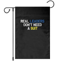 Support Ukraine Garden Flag Real Leaders Dont Need Suits