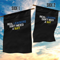 Support Ukraine Garden Flag Real Leaders Dont Need Suits