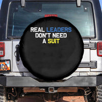 Support Ukraine Spare Tire Cover Real Leaders Dont Need Suits