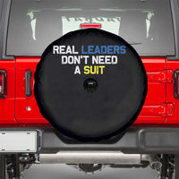 Support Ukraine Spare Tire Cover Real Leaders Dont Need Suits