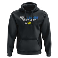 Support Ukraine Hoodie Real Leaders Dont Need Suits