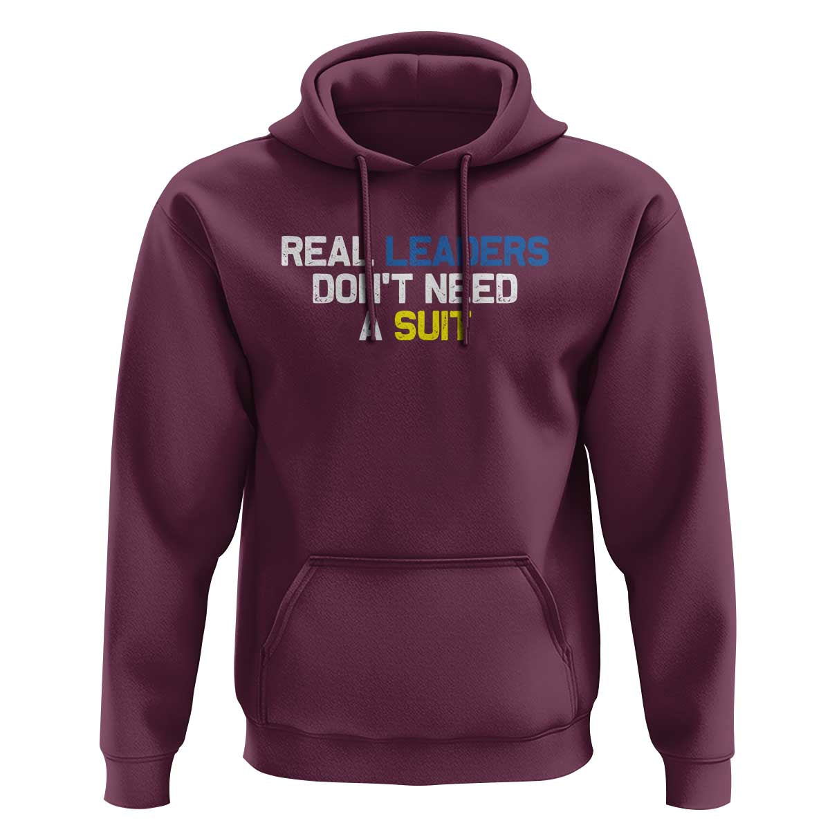 Support Ukraine Hoodie Real Leaders Dont Need Suits