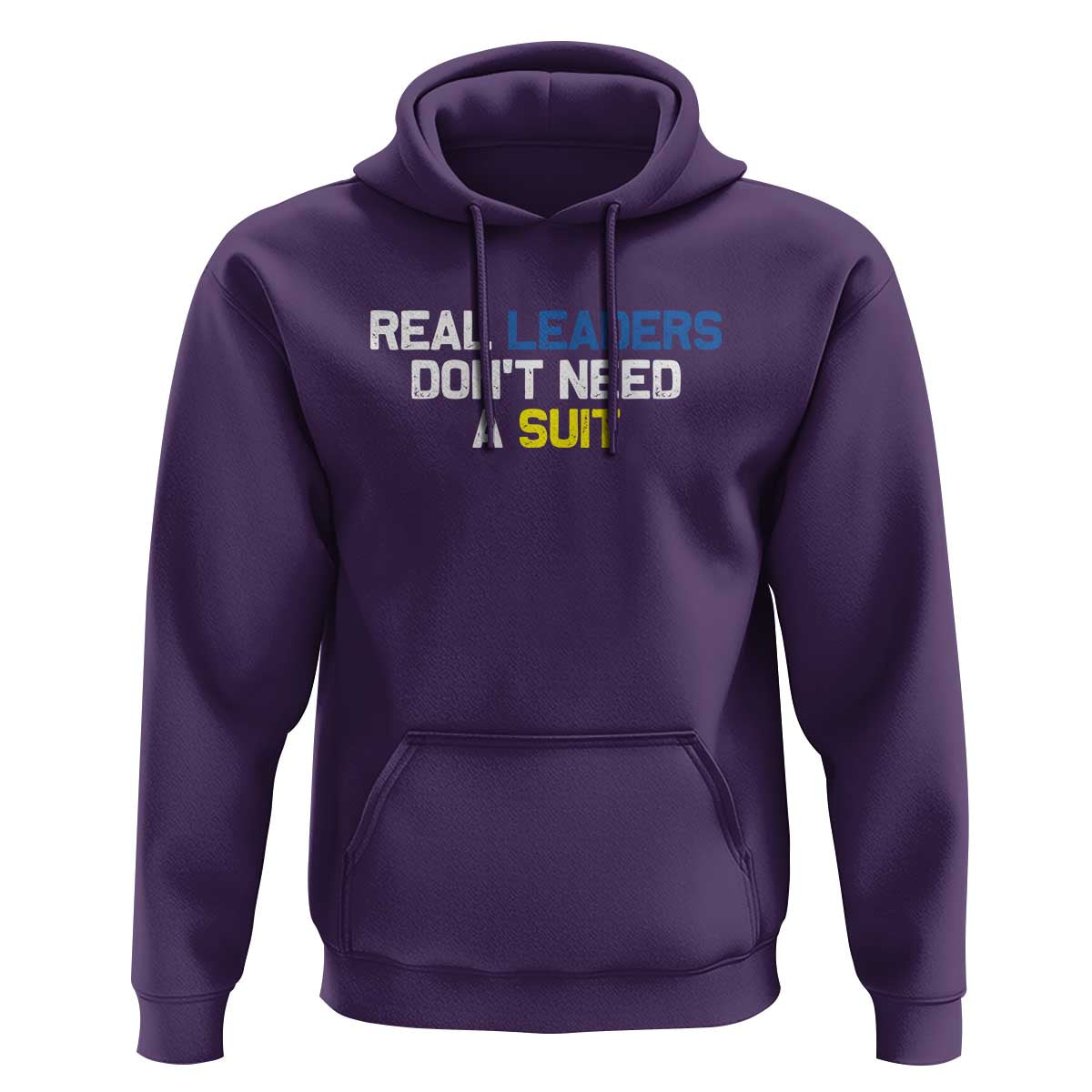Support Ukraine Hoodie Real Leaders Dont Need Suits