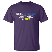 Support Ukraine T Shirt Real Leaders Dont Need Suits