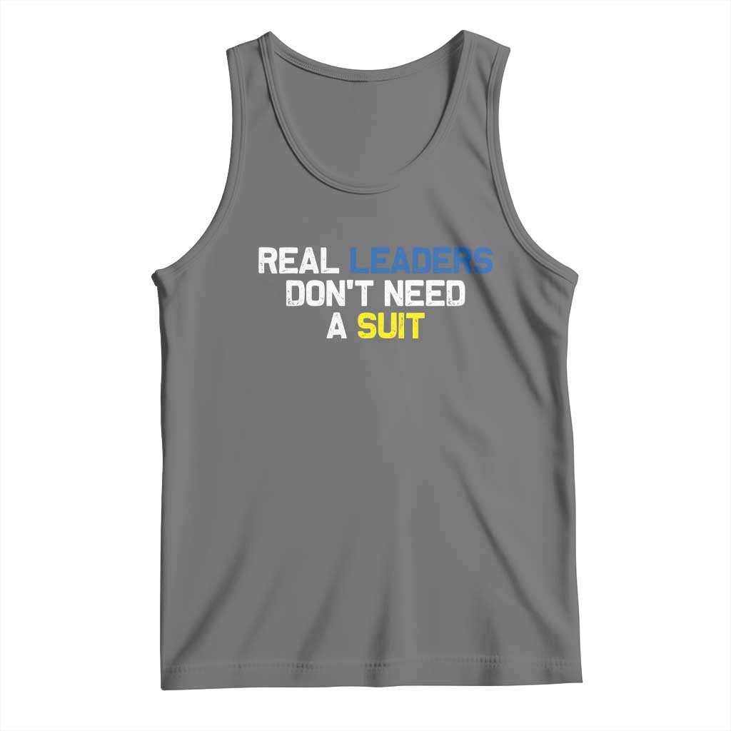 Support Ukraine Tank Top Real Leaders Dont Need Suits