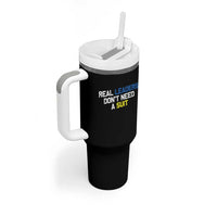 Support Ukraine Tumbler With Handle Real Leaders Dont Need Suits