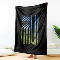 American Flag Golf Throw Blanket Golfer Funny Golf Club Golfing