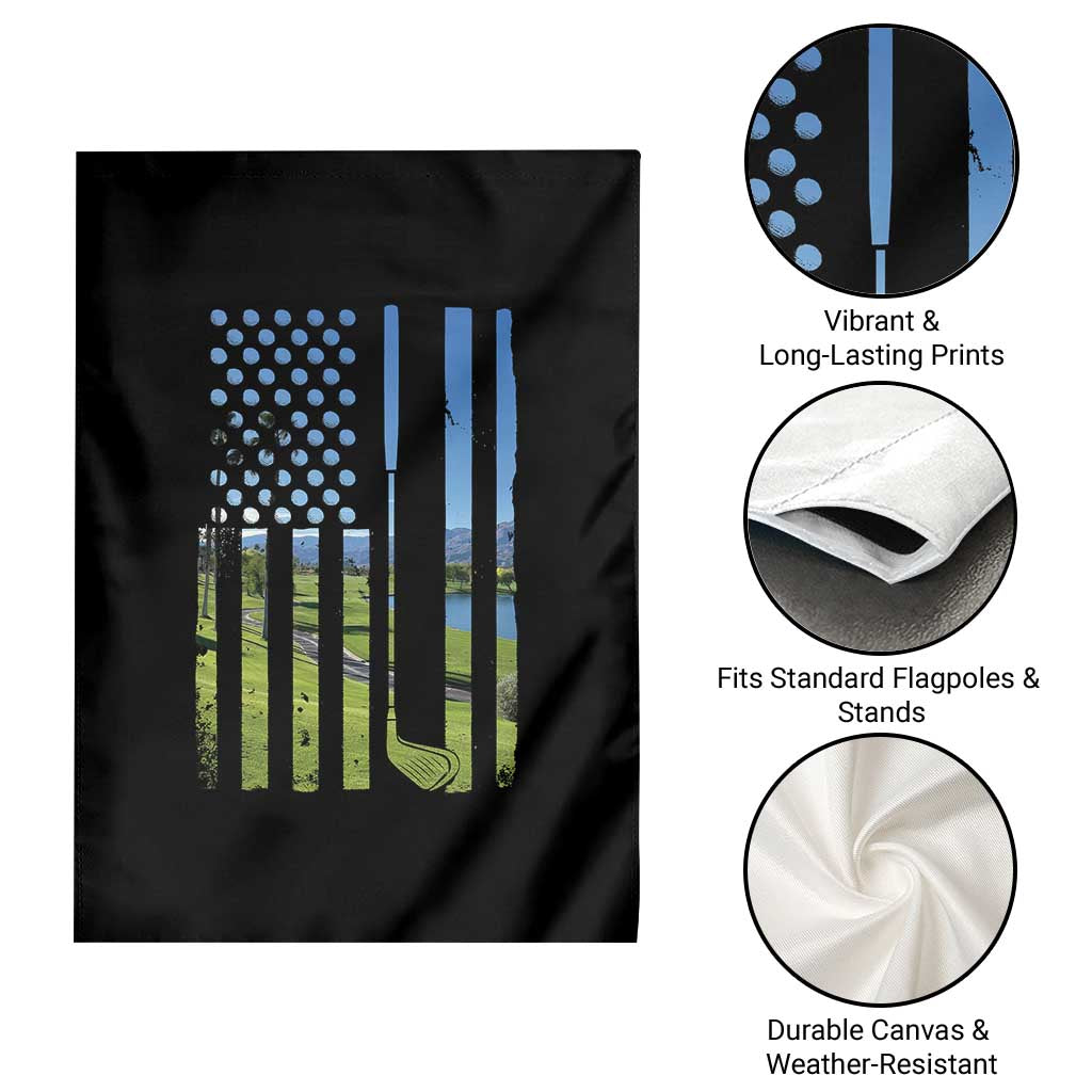 American Flag Golf Garden Flag Golfer Funny Golf Club Golfing