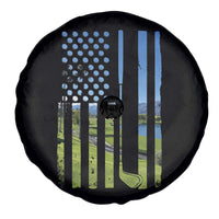American Flag Golf Spare Tire Cover Golfer Funny Golf Club Golfing