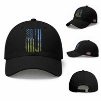 American Flag Golf Baseball Cap Golfer Funny Golf Club Golfing