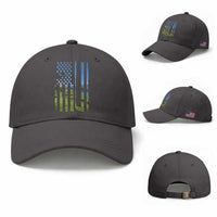 American Flag Golf Baseball Cap Golfer Funny Golf Club Golfing