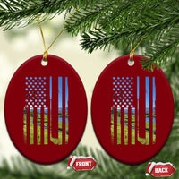 American Flag Golf Ceramic Ornament Golfer Funny Golf Club Golfing
